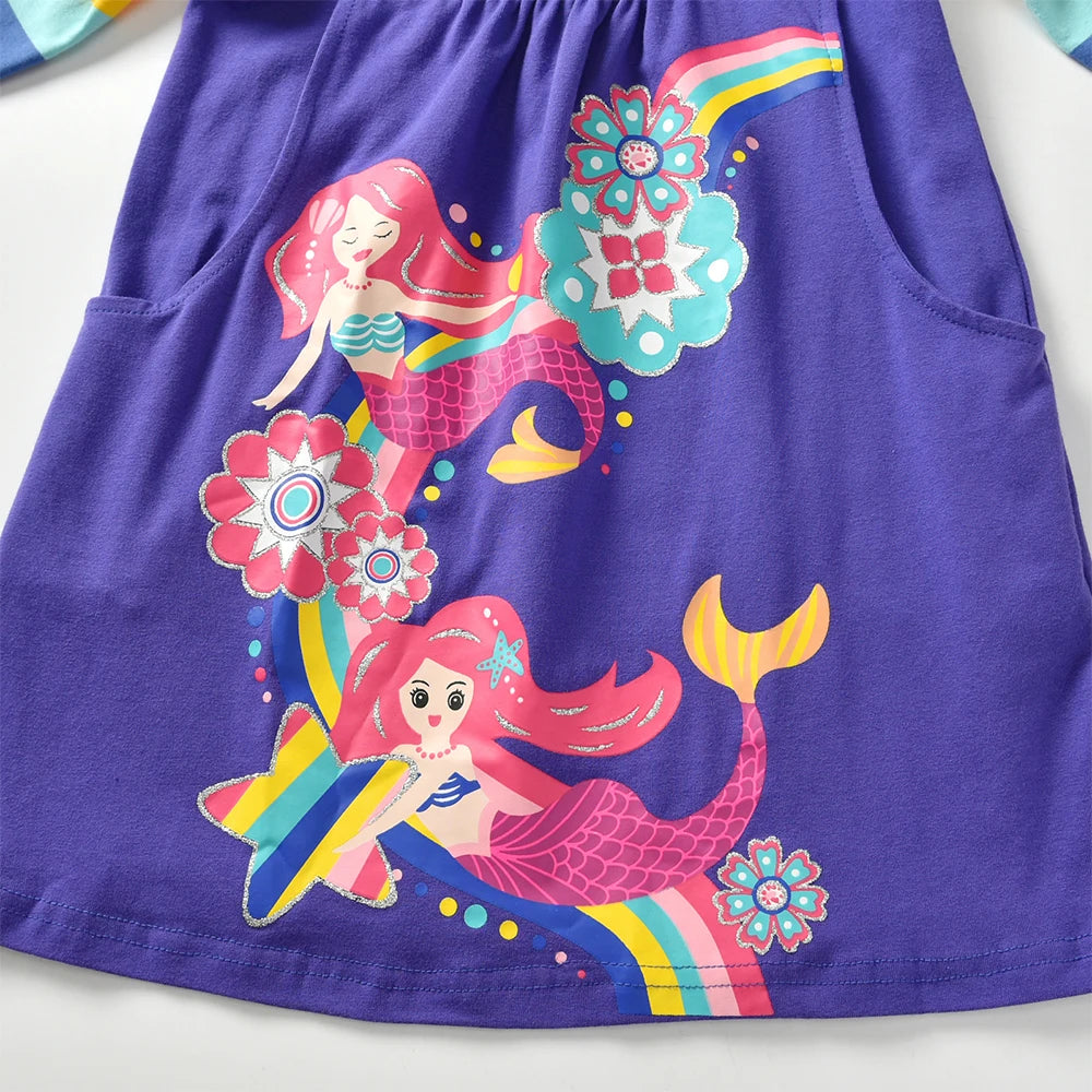 Long Sleeve Mermaid Empire Dress